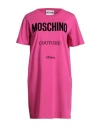 Moschino Couture Woman Mini Dress Fuchsia Size 6 Cotton In Pink