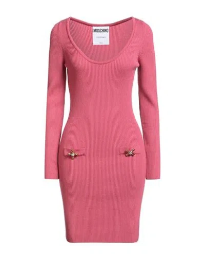 Moschino Couture Woman Mini Dress Fuchsia Size 8 Virgin Wool In Pink