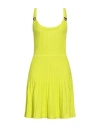 Moschino Couture Woman Mini Dress Lime Green Size 6 Cotton