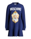 Moschino Couture Woman Mini Dress Midnight Blue Size 12 Organic Cotton