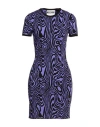 Moschino Couture Woman Mini Dress Purple Size 6 Viscose, Polyester In Blue