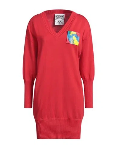 Moschino Couture Woman Mini Dress Red Size M Cotton