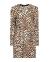 Moschino Couture Woman Mini Dress Sand Size 10 Viscose, Virgin Wool, Elastane