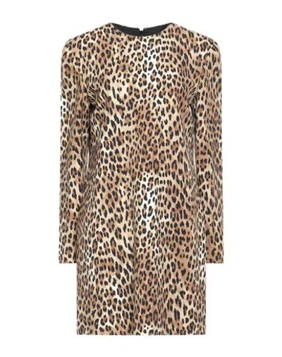 Moschino Couture Woman Mini Dress Sand Size 10 Viscose, Virgin Wool, Elastane