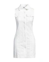 Moschino Couture Woman Mini Dress White Size 2 Cotton, Elastane