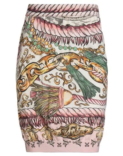 Moschino Couture Woman Mini Skirt Ivory Size 4 Polyamide, Elastane In Multi