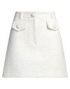 Moschino Couture Woman Mini Skirt White Size 4 Cotton, Polyamide
