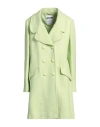 Moschino Couture Woman Overcoat & Trench Coat Lime Green Size 14 Cotton, Polyamide In Green