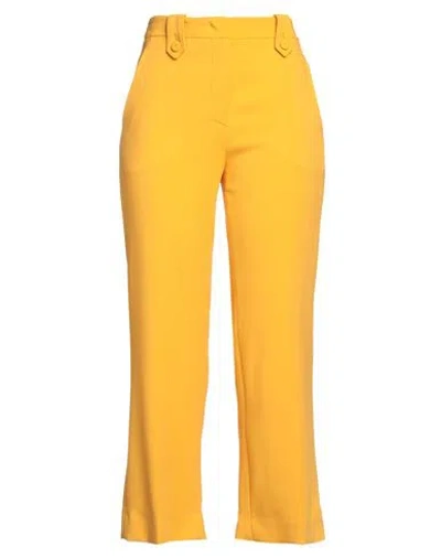 Moschino Couture Woman Pants Apricot Size 8 Viscose, Elastane In Orange