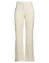 Moschino Couture Woman Pants Beige Size 14 Polyester, Polyurethane In White