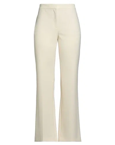 Moschino Couture Woman Pants Beige Size 14 Polyester, Polyurethane In White