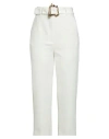Moschino Couture Woman Pants Ivory Size 8 Polyester, Elastane In White