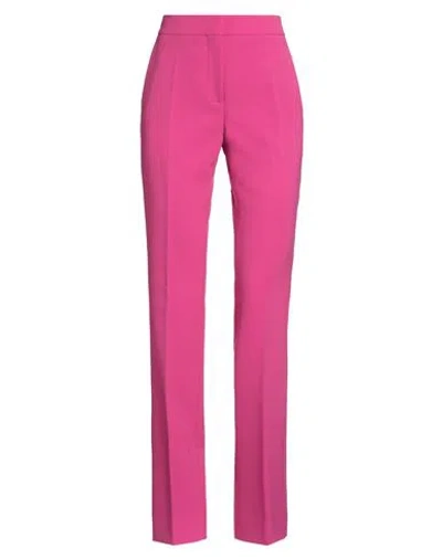 MOSCHINO MOSCHINO COUTURE WOMAN PANTS MAGENTA SIZE 14 POLYESTER, POLYURETHANE