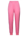 Moschino Couture Woman Pants Pink Size 10 Viscose, Silk, Virgin Wool, Polyamide, Elastane In Pink