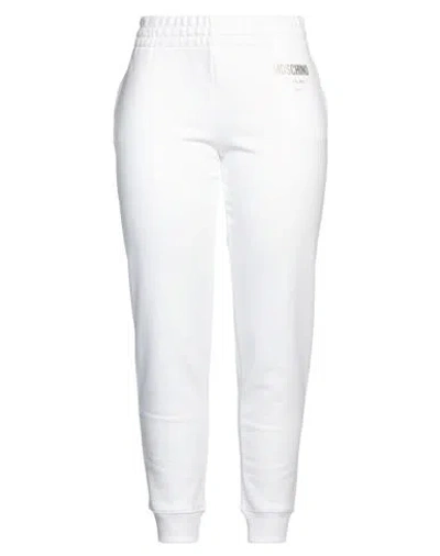 Moschino Woman Pants White Size 12 Cotton