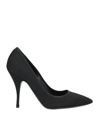 Moschino Couture Woman Pumps Black Size 6 Textile Fibers
