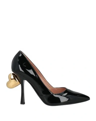 Moschino Couture Woman Pumps Black Size 8 Leather