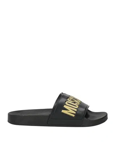 Moschino Couture Woman Sandals Black Size 9 Rubber