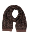 Moschino Couture Woman Scarf Chocolate Brown Size - Wool, Viscose In Brown