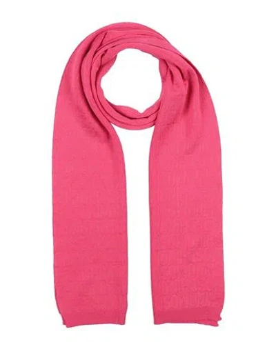 Moschino Couture Woman Scarf Fuchsia Size - Wool, Viscose In Pink