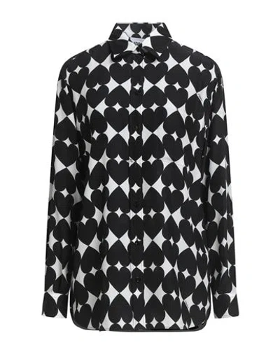 Moschino Couture Woman Shirt Black Size 8 Silk
