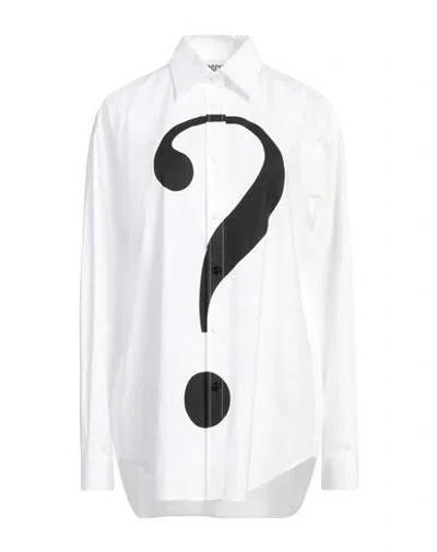 Moschino Couture Woman Shirt White Size 10 Cotton, Elastane