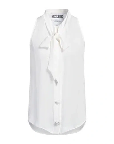 Moschino Couture Woman Shirt White Size 6 Silk
