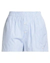 Moschino Couture Woman Shorts & Bermuda Shorts Azure Size 8 Cotton In Blue