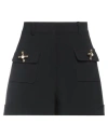 Moschino Couture Woman Shorts & Bermuda Shorts Black Size 8 Polyester, Polyurethane In Black