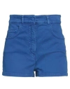 Moschino Garment Dyed Denim Shorts In Blue