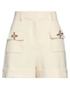 Moschino Couture Woman Shorts & Bermuda Shorts Cream Size 6 Polyester, Polyurethane In White