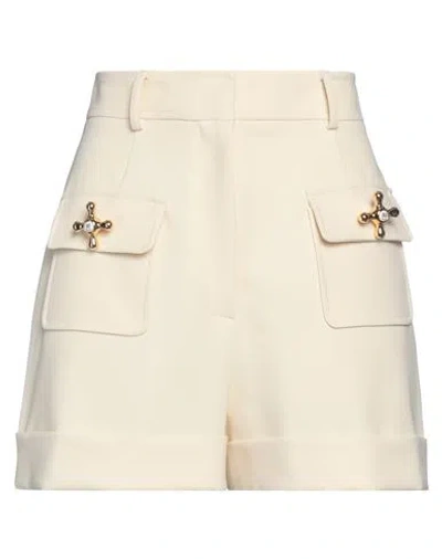Moschino Couture Woman Shorts & Bermuda Shorts Cream Size 6 Polyester, Polyurethane In White