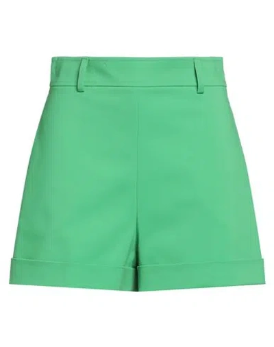Moschino Couture Woman Shorts & Bermuda Shorts Green Size 6 Cotton, Polyamide, Elastane