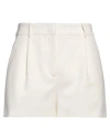 Moschino Couture Woman Shorts & Bermuda Shorts Ivory Size 12 Polyester, Elastane In White