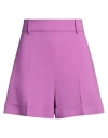 Moschino Couture Woman Shorts & Bermuda Shorts Mauve Size 12 Viscose, Elastane In Purple