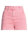 Moschino Couture Woman Shorts & Bermuda Shorts Pink Size 8 Cotton, Elastane