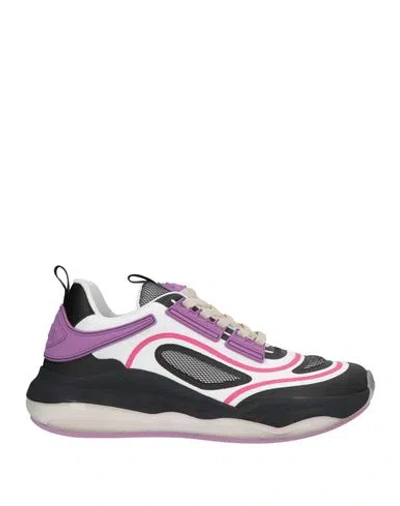 Moschino Couture Woman Sneakers White Size 5 Textile Fibers, Rubber
