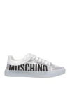 Moschino Couture Woman Sneakers White Size 8 Rubber, Synthetisches Material In White