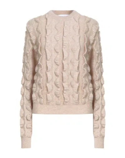 Moschino Couture Woman Sweater Beige Size 10 Polyamide, Mohair Wool, Virgin Wool, Elastane In Neutral