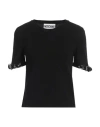 Moschino Couture Woman Sweater Black Size 10 Cashmere, Wool, Polyamide, Elastane, Polyurethane Resin In Black