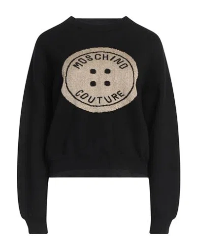 Moschino Couture Woman Sweater Black Size 10 Virgin Wool
