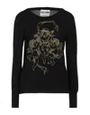 Moschino Sweaters In Black