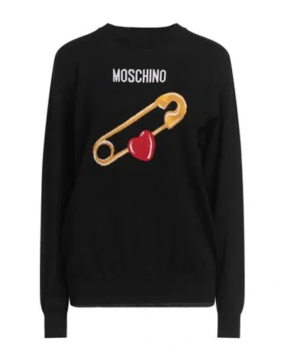 Moschino Couture Woman Sweater Black Size L Virgin Wool
