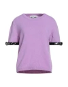 Moschino Couture Woman Sweater Mauve Size 14 Cashmere, Wool, Polyamide, Elastane, Polyurethane Resin In Purple