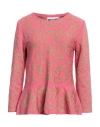 Moschino Couture Woman Sweater Pink Size 12 Viscose, Polyester, Cupro
