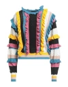 Moschino Couture Woman Sweater Yellow Size 6 Virgin Wool In Multi