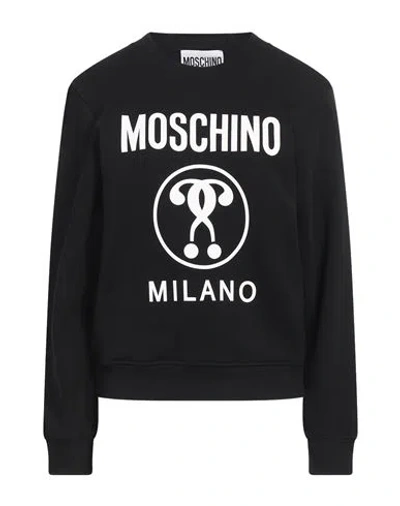 Moschino Couture Woman Sweatshirt Black Size 10 Cotton
