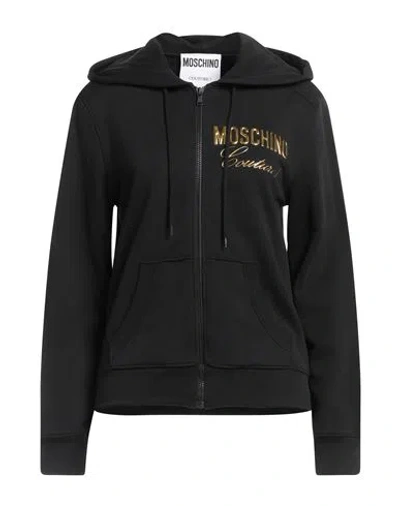 Moschino Couture Woman Sweatshirt Black Size 10 Cotton