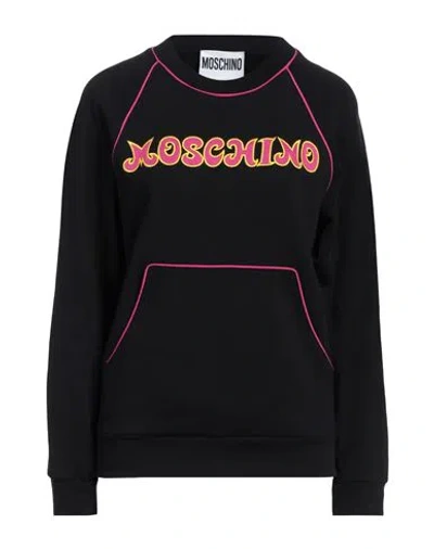 Moschino Couture Woman Sweatshirt Black Size 8 Cotton