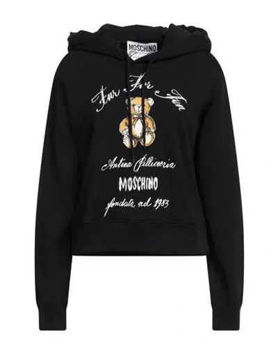 Moschino Couture Woman Sweatshirt Black Size L Cotton